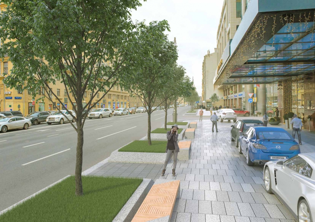Опубликован проект второго этапа реконструкции Тверской улицы