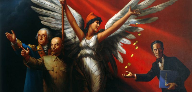 Komar & Melamid
George Vladmir, Isadora and Marcel, 1996-97
tempera and oil on canvas 66'' x 98''
Photo:Zindman/Fremont
Courtesy of Ronald Feldman Fine Arts
New York, NY