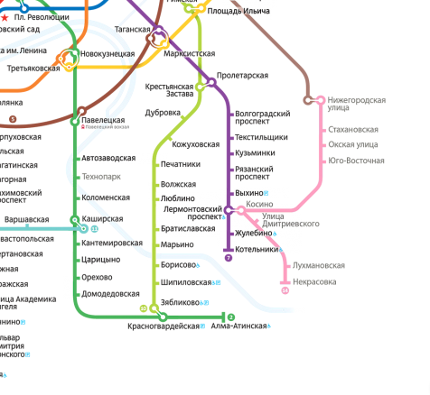 Розовая ветка метро план