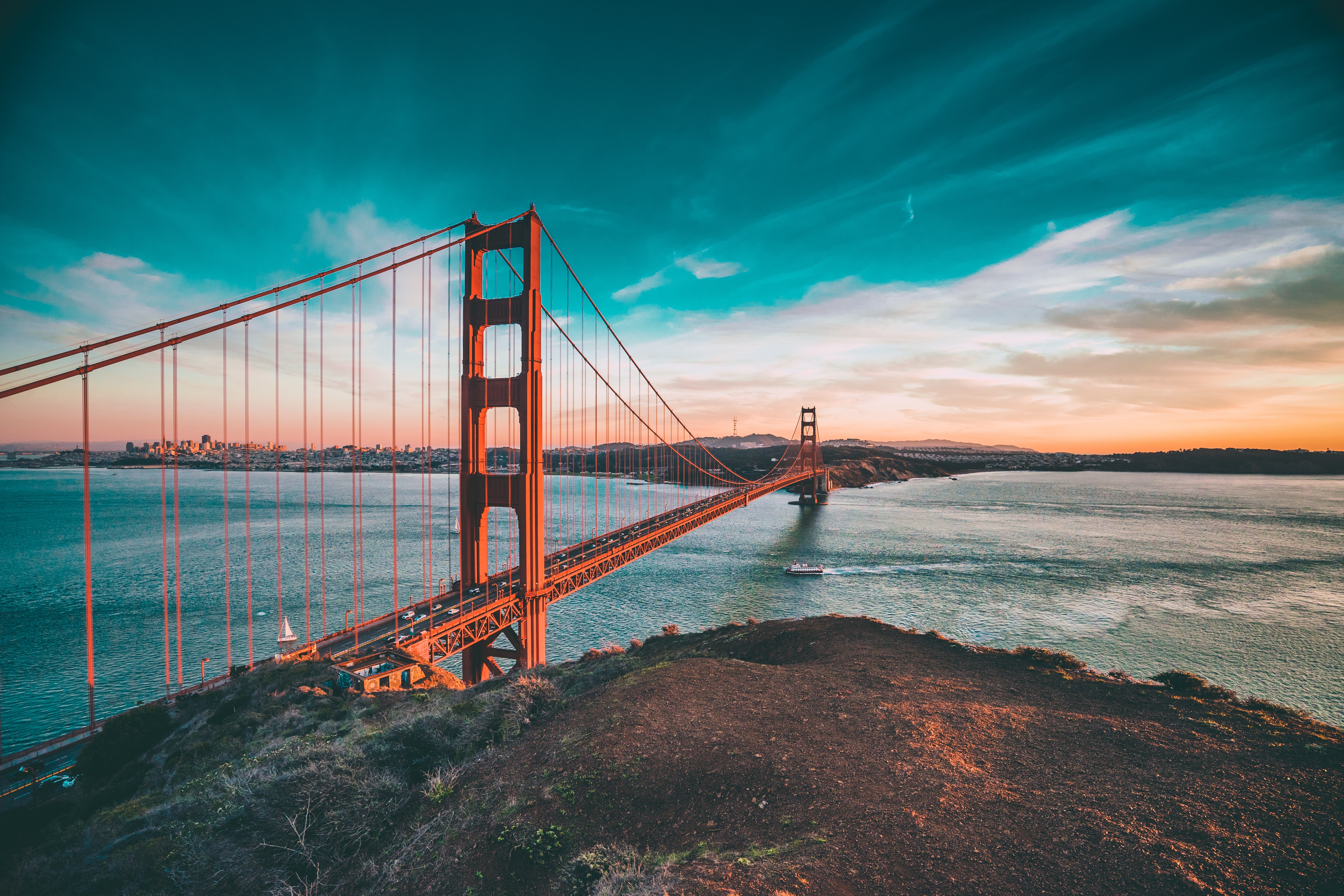 Мост «золотые ворота», Сан-Франциско, Калифорния, США
