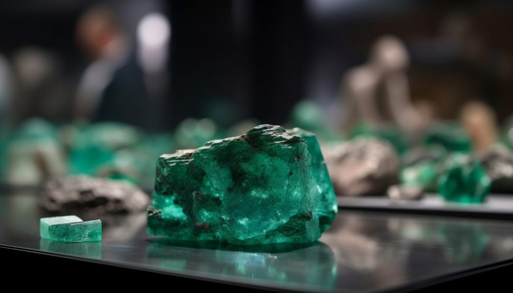 Transparent gemstone collection glimmers with natural beauty generated by artificial intelligence