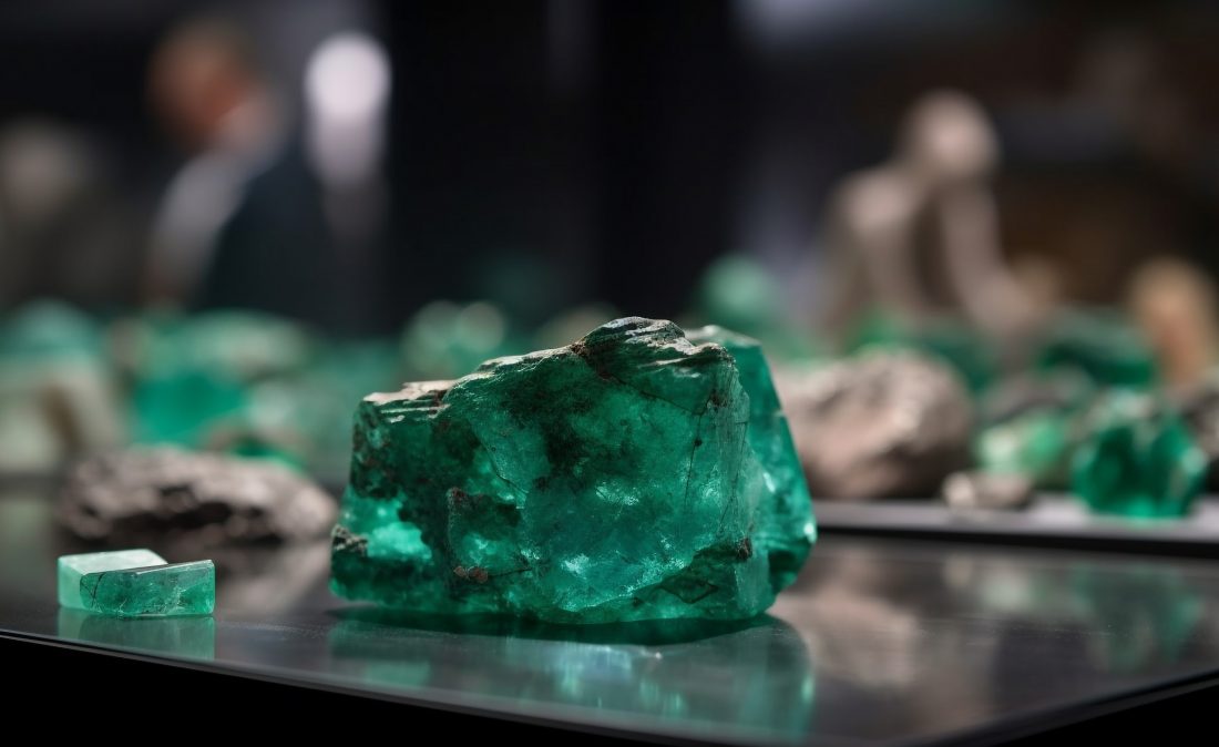 Transparent gemstone collection glimmers with natural beauty generated by artificial intelligence